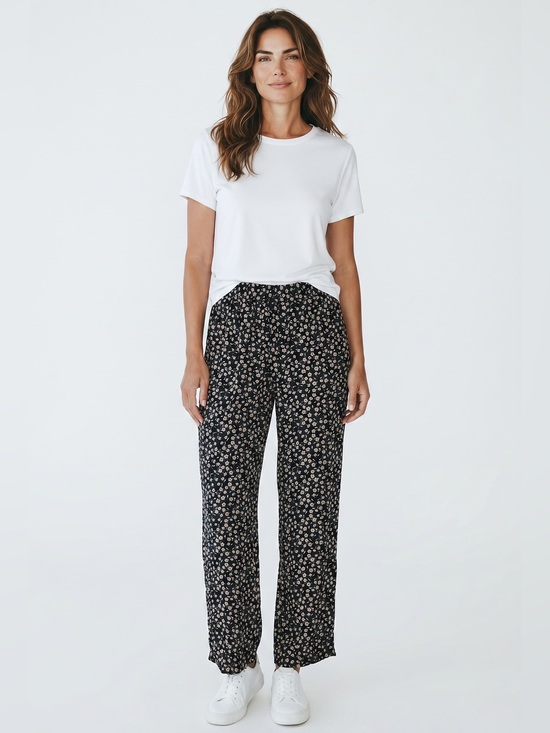 American Eagle Outfitters Pants - American Eagle Black Floral Viscose Pants Cottagecore Boho